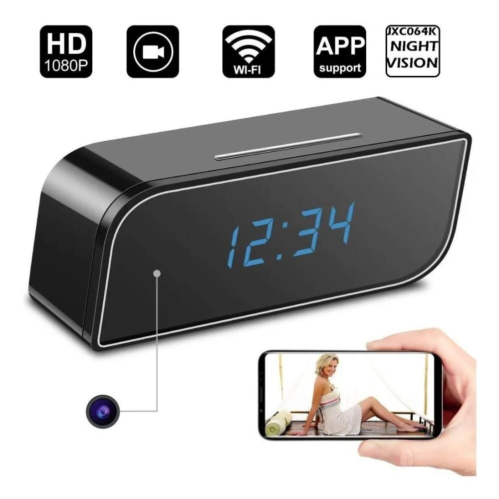 Miniatura 2 de Reloj despertador con camara espia wifi